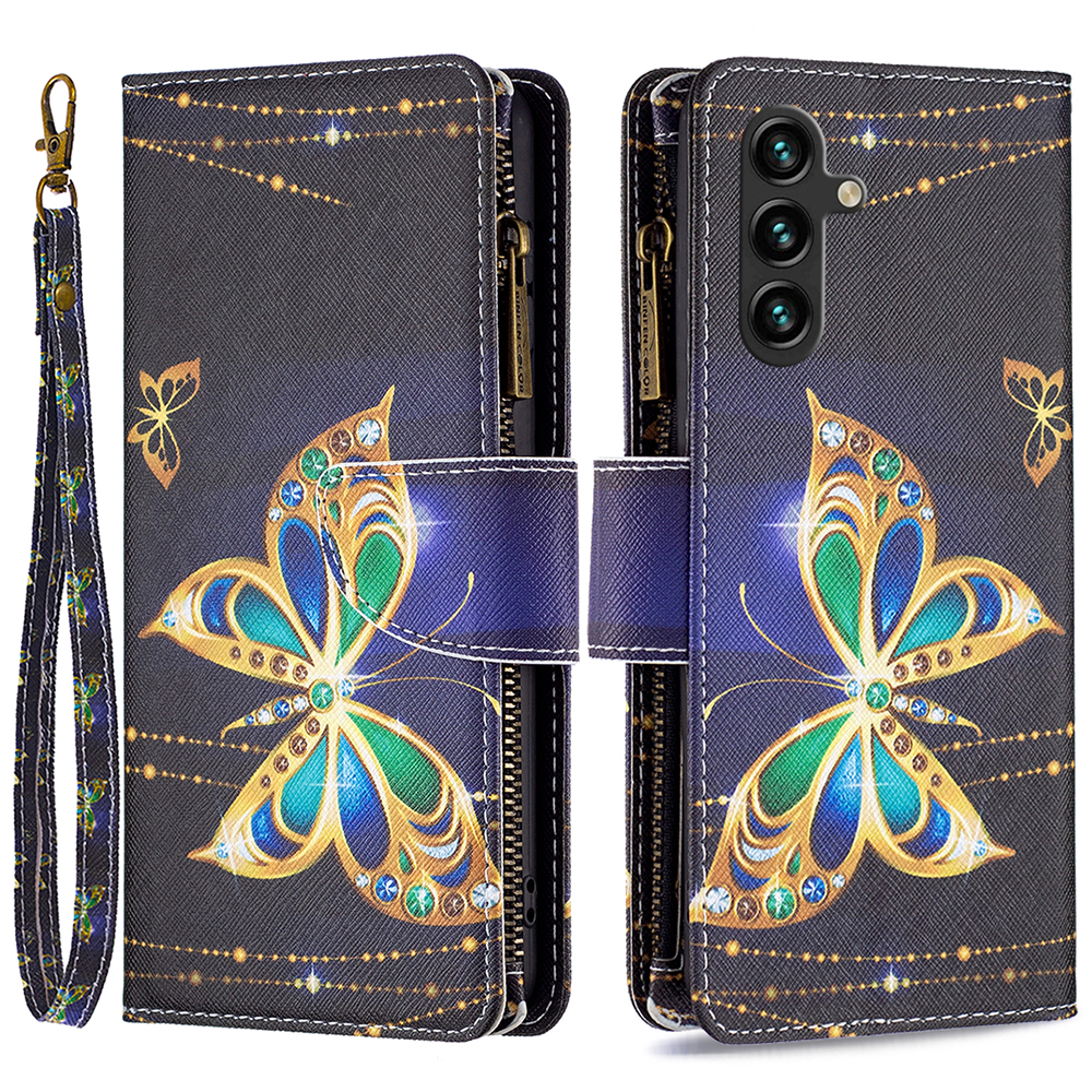 BF03 Telefonabdeckung Für Samsung Galaxy A15 Hülle Brieftasche Reißverschluss Lederschale - Strassbutterfly, Galaxy A15 4G
BF03 Telefonabdeckung Für Samsung Galaxy A15 Hülle Brieftasche Reißverschluss Lederschale - Strassbutterfly, Galaxy A15 4G