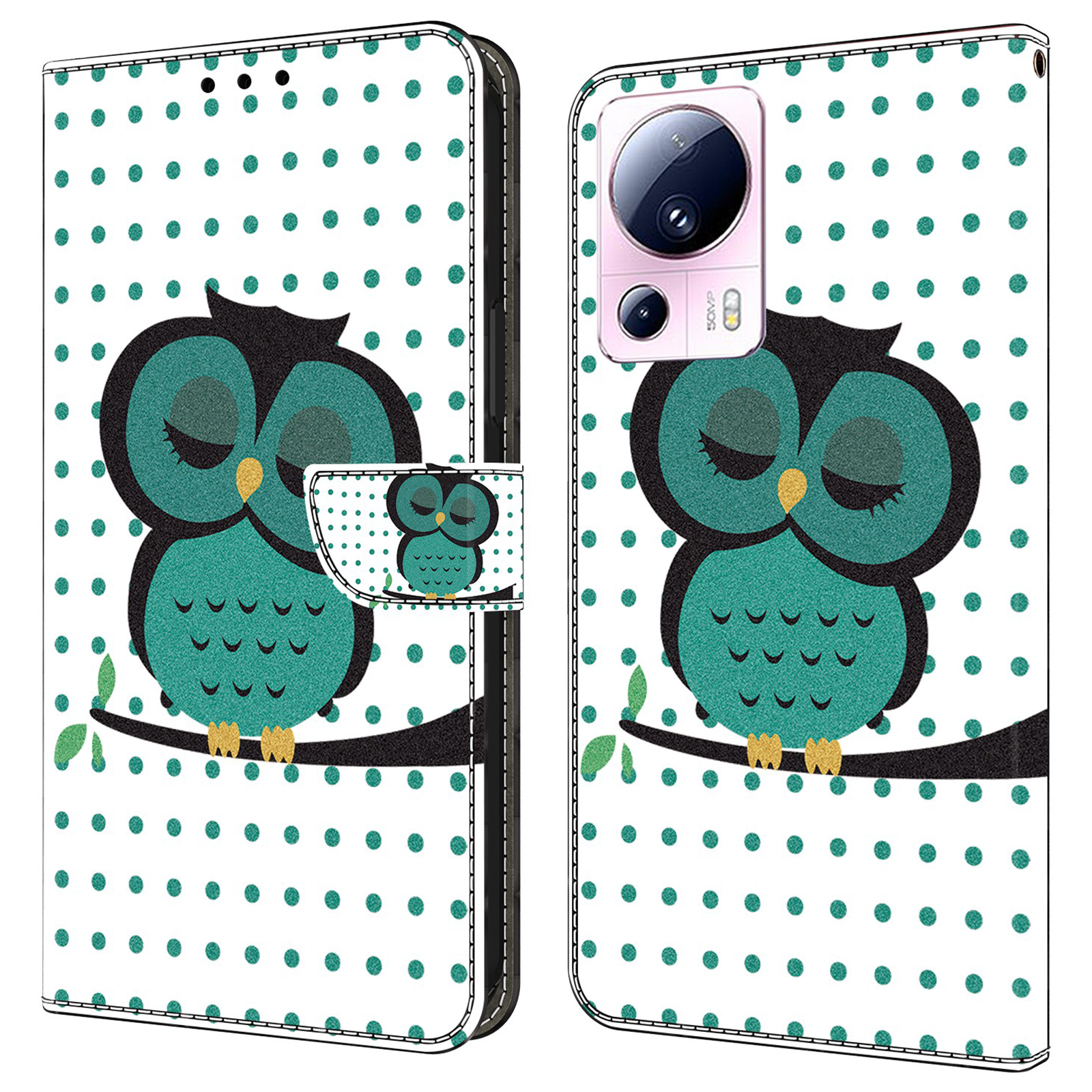 Für Xiaomi 13 Lite / Civi 2 5G Wallet Case 3D Muster Druckleder Lederschockdelie Telefonabdeckung - Schlafende Eule, Xiaomi 13 Lite
Für Xiaomi 13 Lite / Civi 2 5G Wallet Case 3D Muster Druckleder Lederschockdelie Telefonabdeckung - Schlafende Eule, Xiaomi 13 Lite