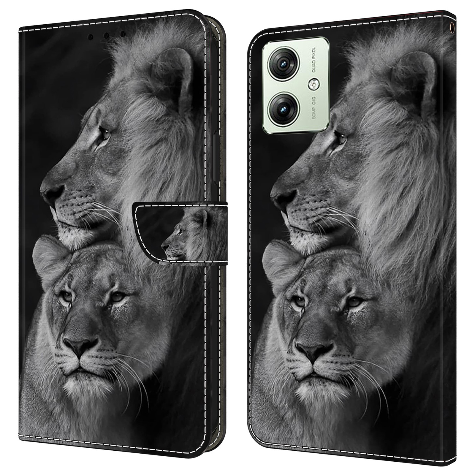 Brieftasche Telefonhülle Für Motorola Moto G54 5G Hülle 3D -muster Druckleder -flip -abdeckung - Paar Löwen, Motorola Moto G54 5G
Brieftasche Telefonhülle Für Motorola Moto G54 5G Hülle 3D -muster Druckleder -flip -abdeckung - Paar Löwen, Motorola Moto G54 5G