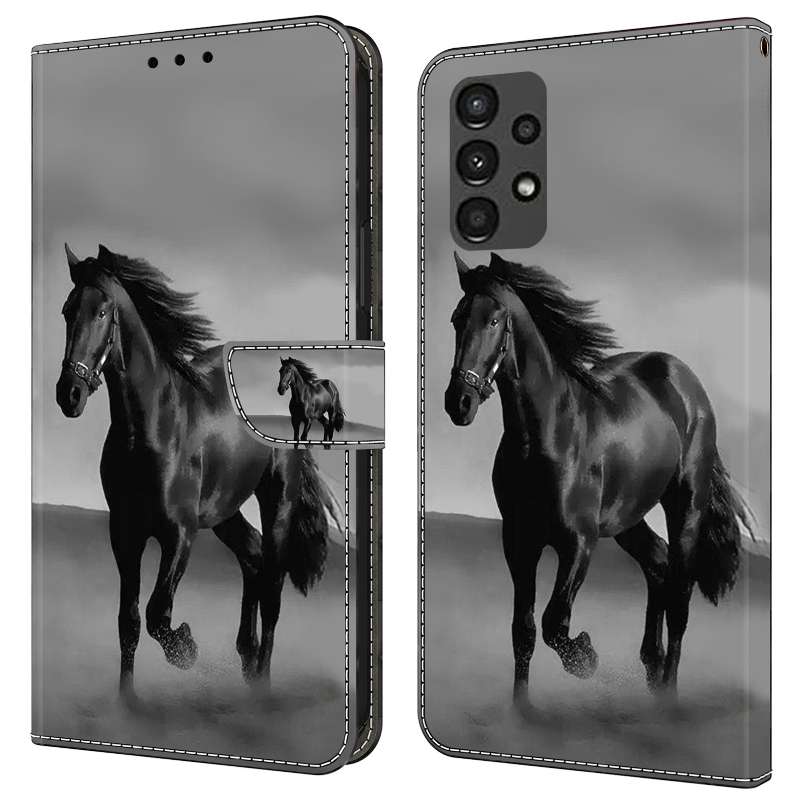Für Samsung Galaxy A13 5G / A13 4G Hülle Schutz Lederflip -telefonabdeckung - Schwarzes Pferd, Galaxy A13 5G
Für Samsung Galaxy A13 5G / A13 4G Hülle Schutz Lederflip -telefonabdeckung - Schwarzes Pferd, Galaxy A13 5G