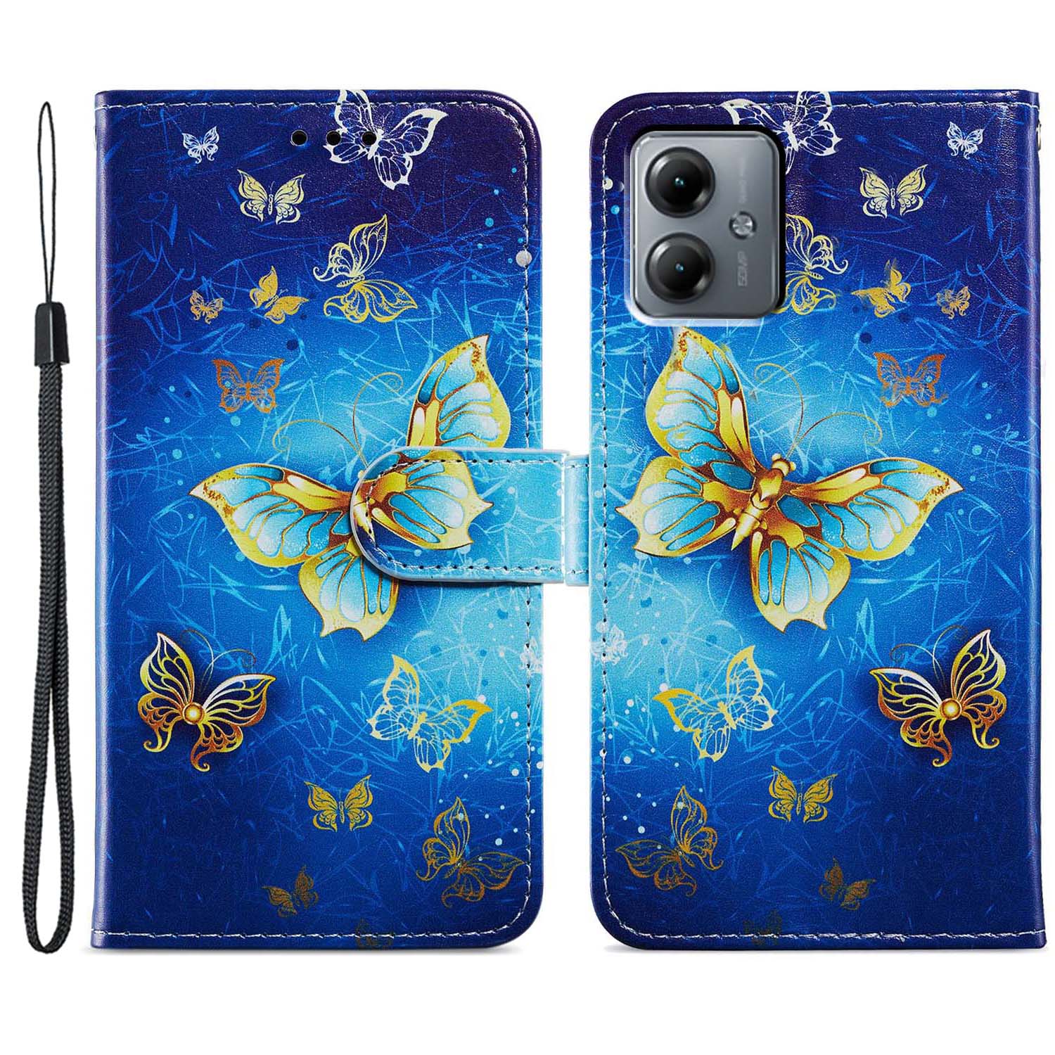 Für Motorola Moto G54 5G Hülle PU -leder -muster -druckständer Schutzhilfe - Goldener Schmetterling, Motorola Moto G54 5G
Für Motorola Moto G54 5G Hülle PU -leder -muster -druckständer Schutzhilfe - Goldener Schmetterling, Motorola Moto G54 5G