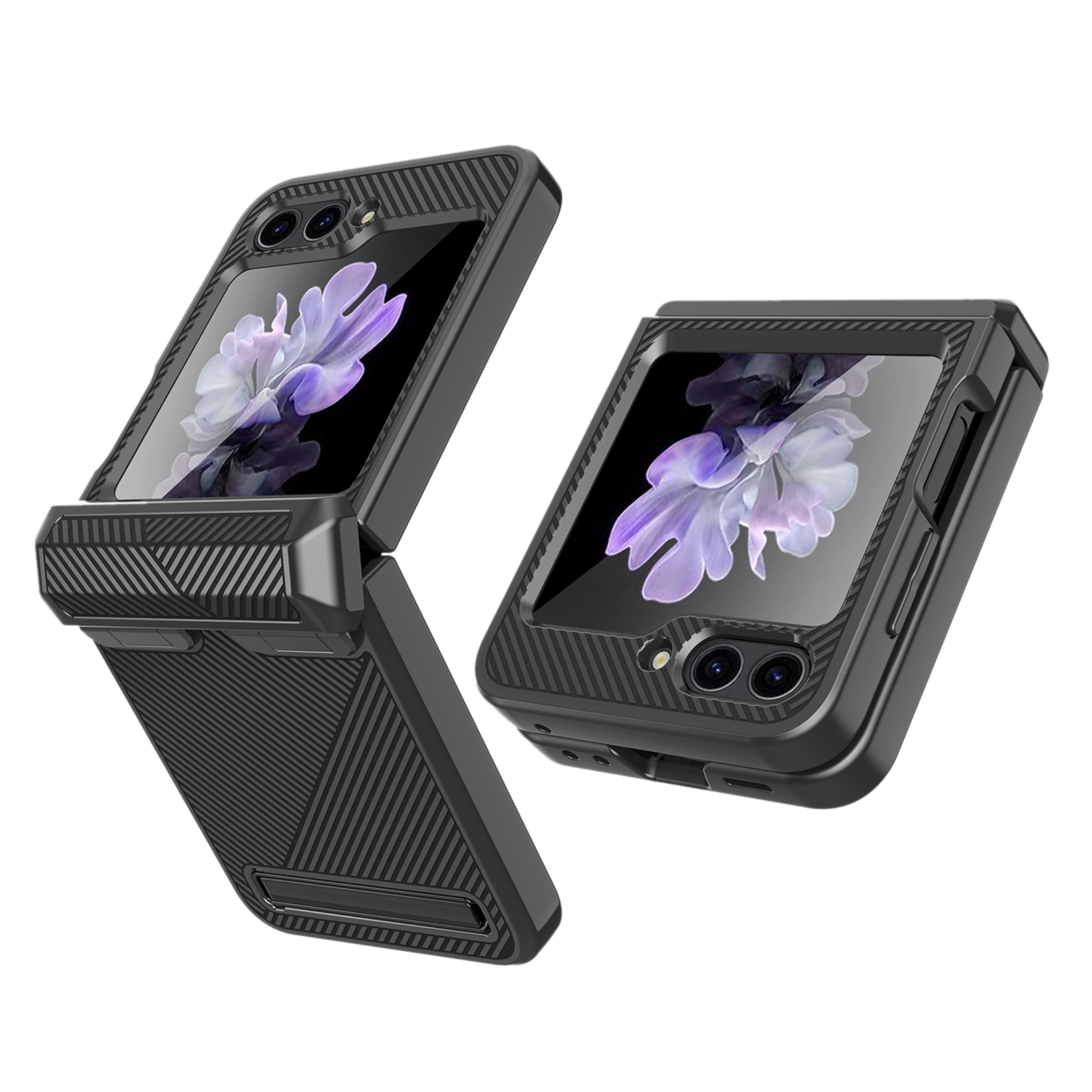 Für Samsung Galaxy Z Flip5 5G PC -hülle Mit Screenfilm -twill -textur -kickstand -telefonabdeckung - Schwarz, Galaxy Z Flip5 5G
Für Samsung Galaxy Z Flip5 5G PC -hülle Mit Screenfilm -twill -textur -kickstand -telefonabdeckung - Schwarz, Galaxy Z Flip5 5G