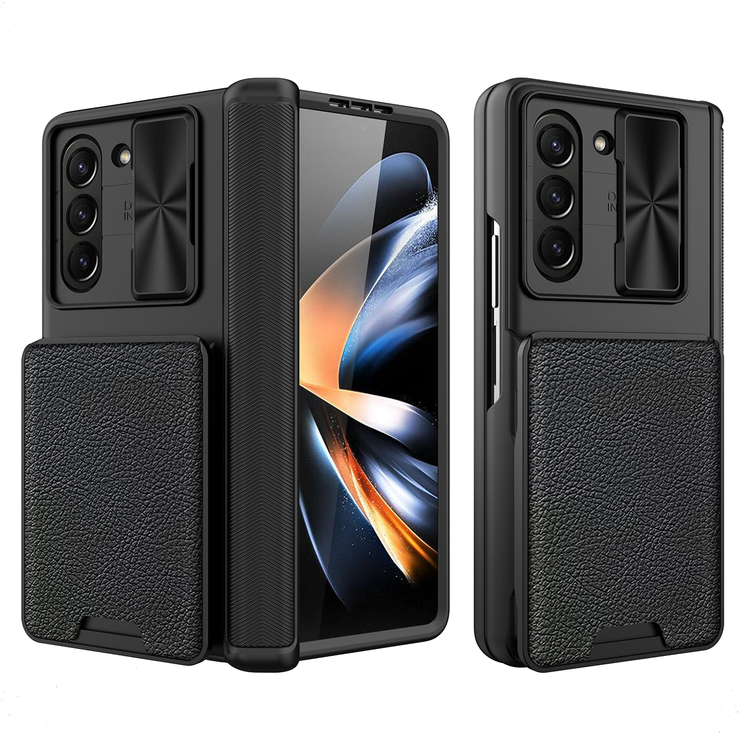Für Samsung Galaxy Z Fold5 5G Hülle Schieblinsendeckel -deckel Telefonabdeckung Mit Bildschirmfilm, Abnehmbarer Kartenhalter - Schwarz, Galaxy Z Fold5 5G
Für Samsung Galaxy Z Fold5 5G Hülle Schieblinsendeckel -deckel Telefonabdeckung Mit Bildschirmfilm, Abnehmbarer Kartenhalter - Schwarz, Galaxy Z Fold5 5G