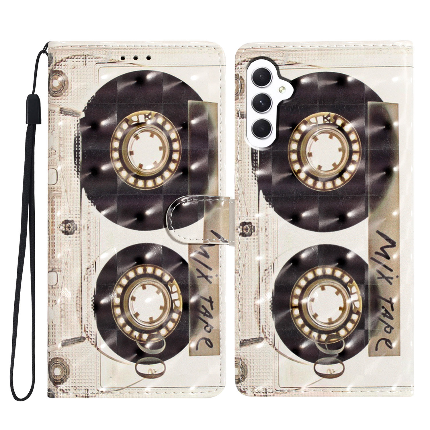 Für Samsung Galaxy S23 fe Case Wallet PU Leder 3D -musterdruck Telefonabdeckung - Band, Galaxy S23 FE
Für Samsung Galaxy S23 fe Case Wallet PU Leder 3D -musterdruck Telefonabdeckung - Band, Galaxy S23 FE
