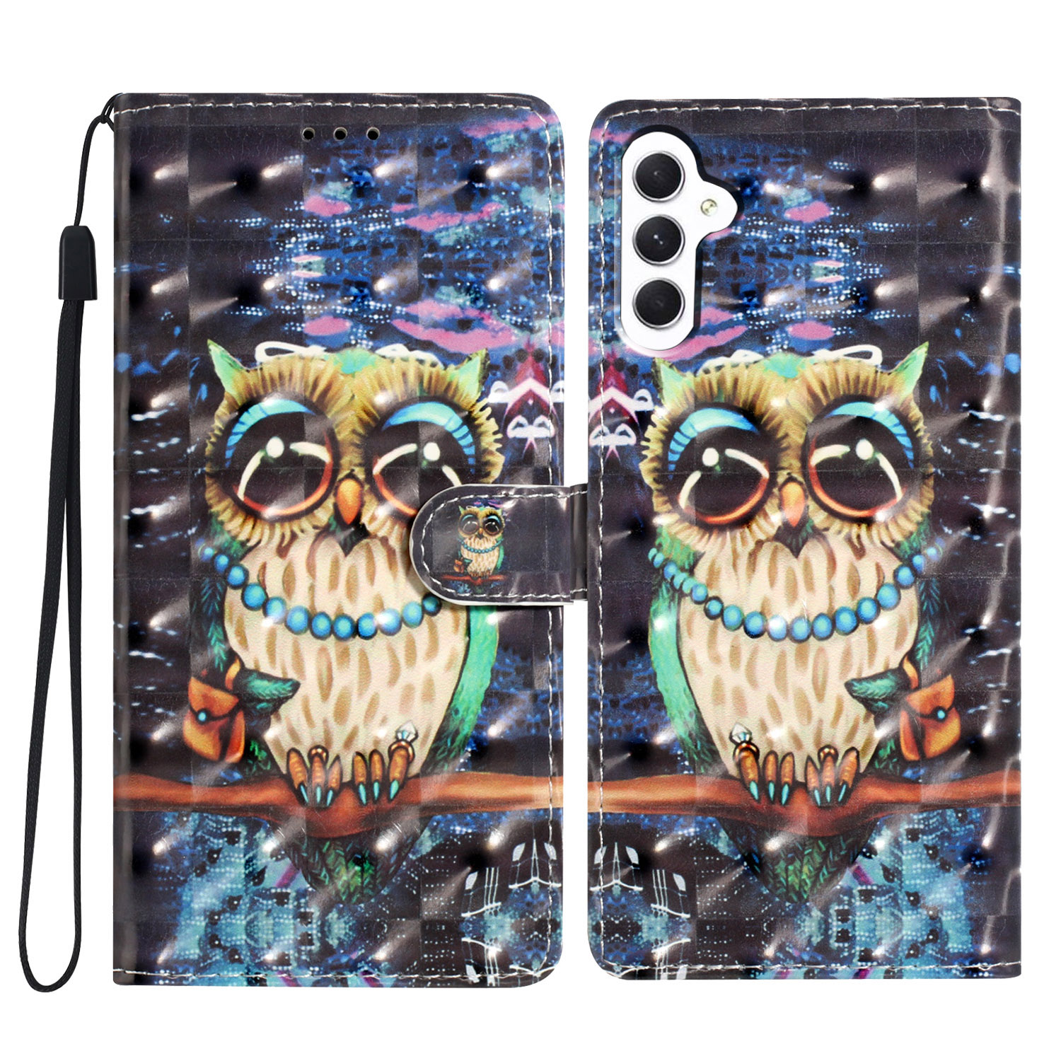 Für Samsung Galaxy A34 5G Hülle 3D Muster PU Lederständer Schutzflip -telefonabdeckung - Eule, Galaxy A34 5G
Für Samsung Galaxy A34 5G Hülle 3D Muster PU Lederständer Schutzflip -telefonabdeckung - Eule, Galaxy A34 5G