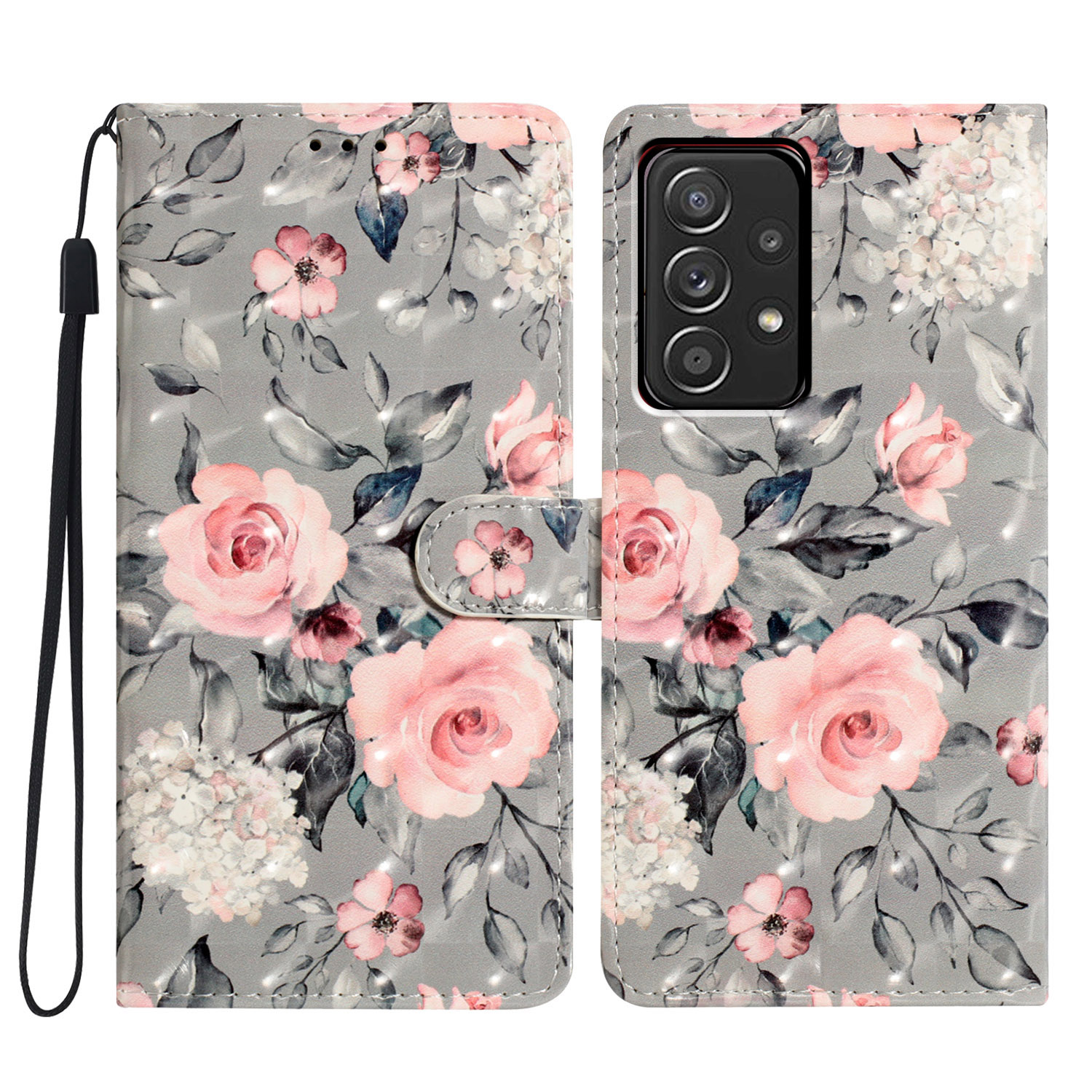 Für Samsung Galaxy A73 5G Hülle 3D -muster Druck PU Leder Magnetic Flip Phone Deckung - Blumen, Samsung Galaxy A73 5G
Für Samsung Galaxy A73 5G Hülle 3D -muster Druck PU Leder Magnetic Flip Phone Deckung - Blumen, Samsung Galaxy A73 5G