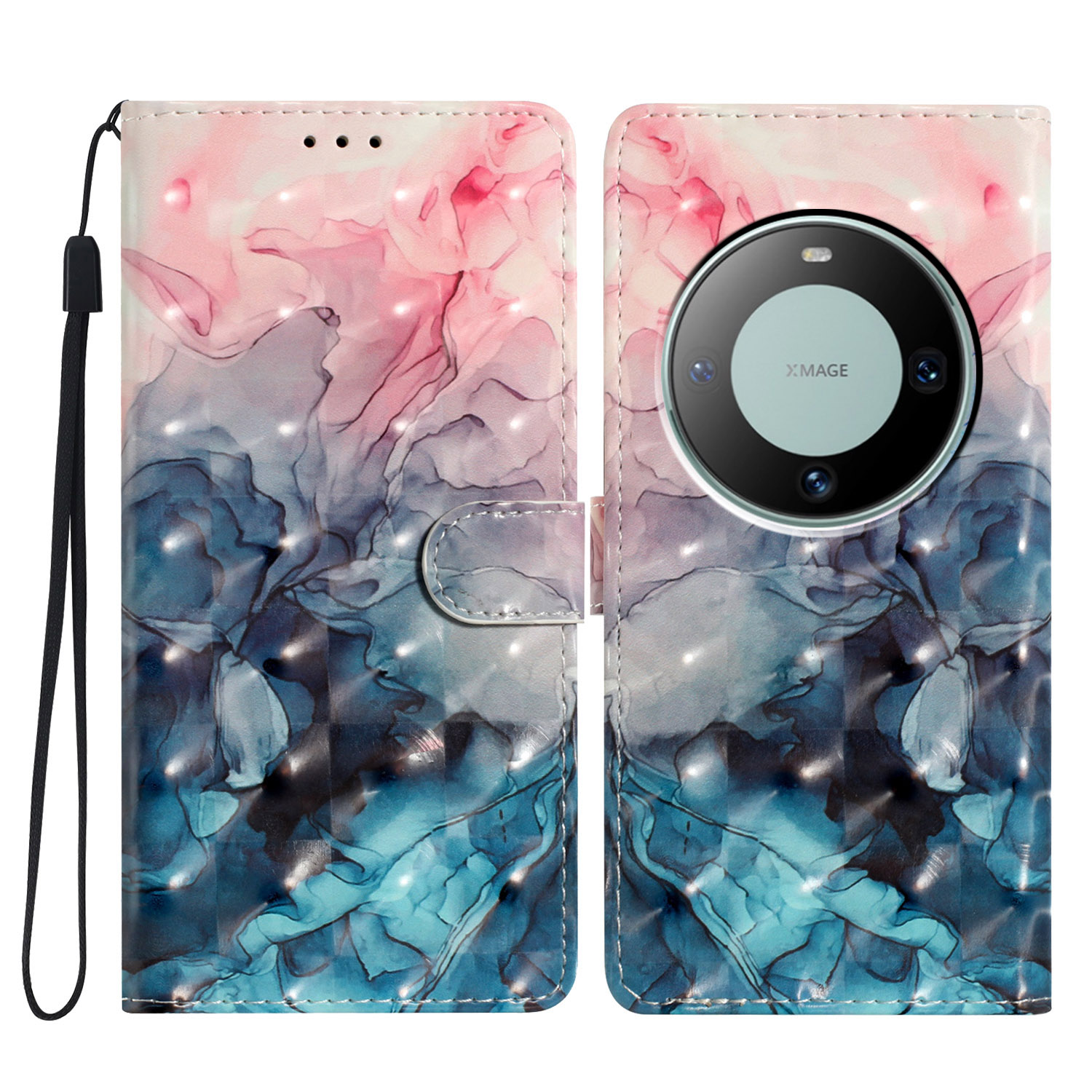 Für Huawei Mate 60 Case PU Leder 3D Muster Design Magnetic Folio Telefonabdeckung - Pink Blue Marmor, Huawei Mate 60
Für Huawei Mate 60 Case PU Leder 3D Muster Design Magnetic Folio Telefonabdeckung - Pink Blue Marmor, Huawei Mate 60