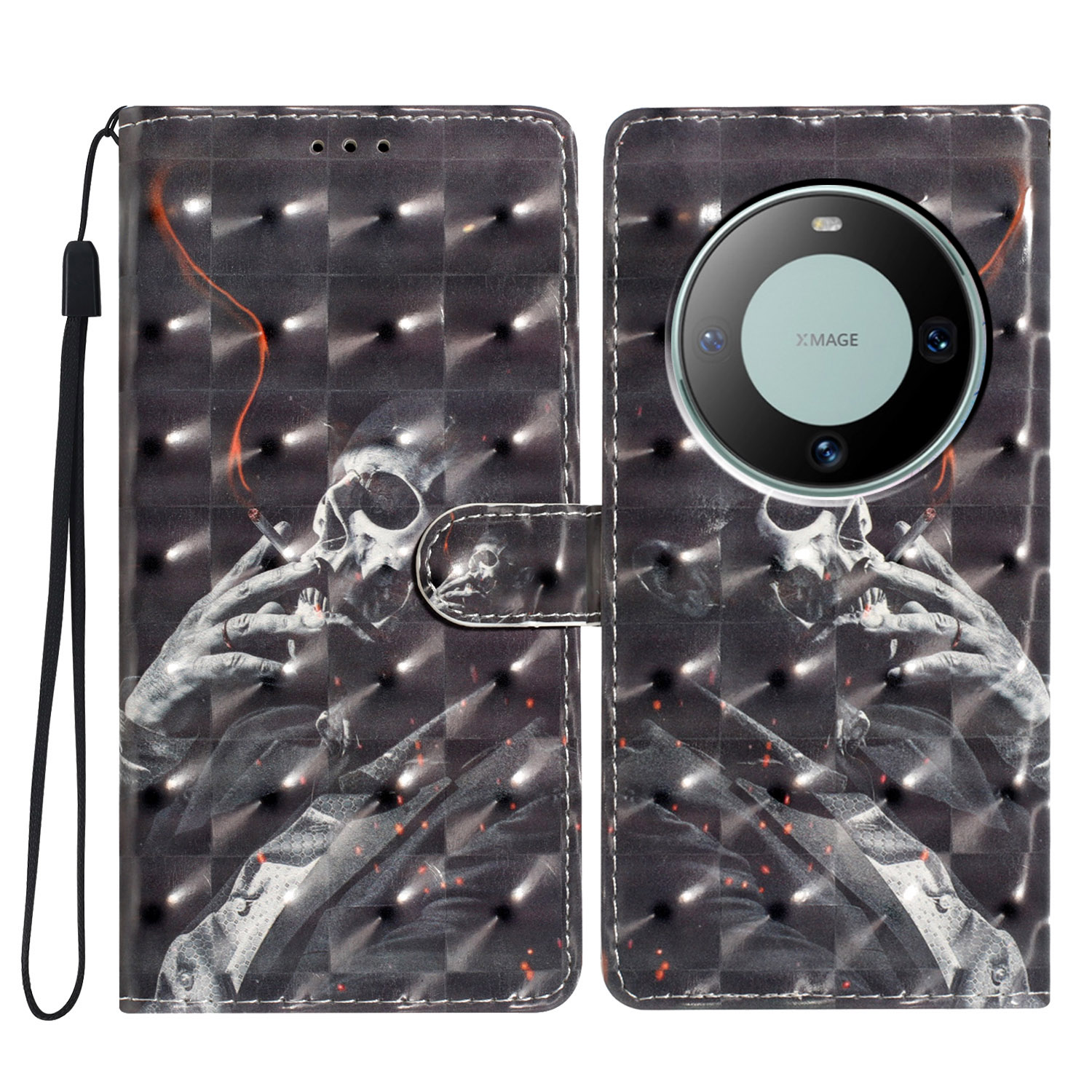 Für Huawei Mate 60 Case PU Leder 3D Muster Design Magnetic Folio Telefonabdeckung - Rauchskelett, Huawei Mate 60
Für Huawei Mate 60 Case PU Leder 3D Muster Design Magnetic Folio Telefonabdeckung - Rauchskelett, Huawei Mate 60