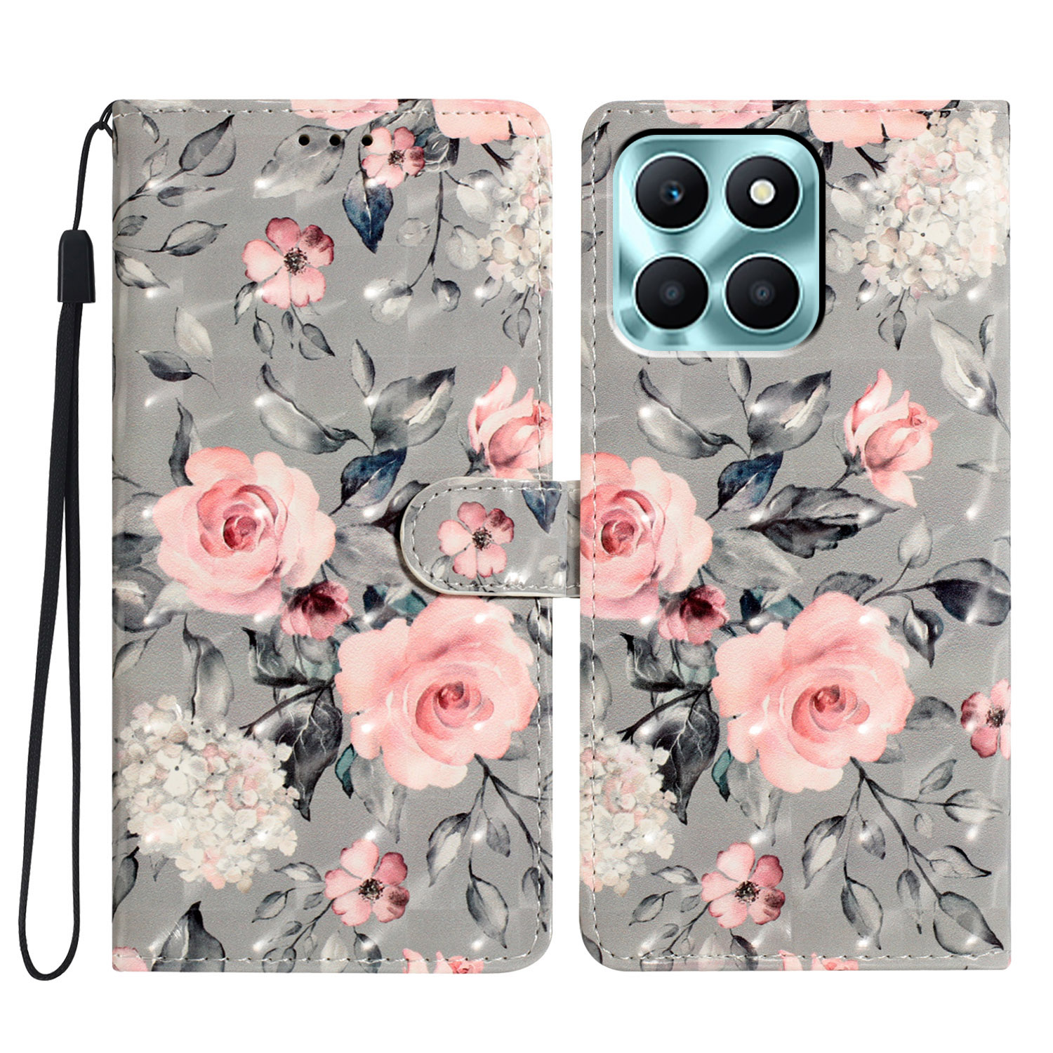Für Ehren X6a 4G -hülle PU Leder Magnetische Schließung 3D -musterdruck Telefonabdeckung - Blumen, Honor X6a 4G
Für Ehren X6a 4G -hülle PU Leder Magnetische Schließung 3D -musterdruck Telefonabdeckung - Blumen, Honor X6a 4G