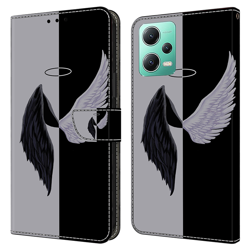 Für Xiaomi Redmi Anmerkung 12 5G (global) /(china) /(indien) / Poco X5 5G Hülle Lederflip -telefonabdeckung - Schwarz / Weiße Flügel, Xiaomi Redmi Note 12 5G (Global)
Für Xiaomi Redmi Anmerkung 12 5G (global) /(china) /(indien) / Poco X5 5G Hülle Lederflip -telefonabdeckung - Schwarz / Weiße Flügel, Xiaomi Redmi Note 12 5G (Global)