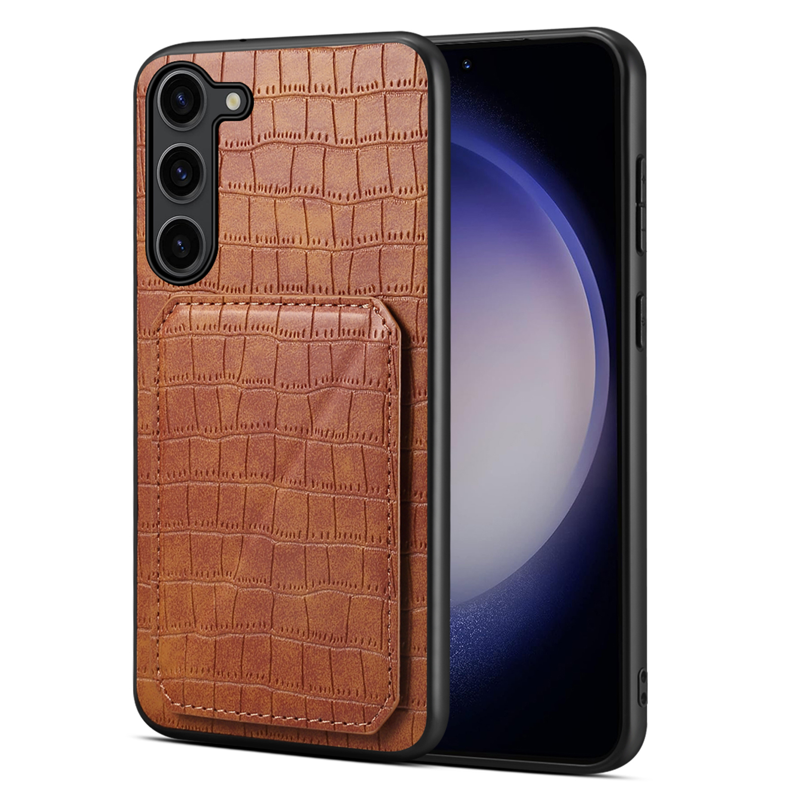 Für Samsung Galaxy S23+case Crocodile Textur Hidden Kartenhalter PU+PC+TPU -telefonabdeckung - Braun, Galaxy S23+
Für Samsung Galaxy S23+case Crocodile Textur Hidden Kartenhalter PU+PC+TPU -telefonabdeckung - Braun, Galaxy S23+