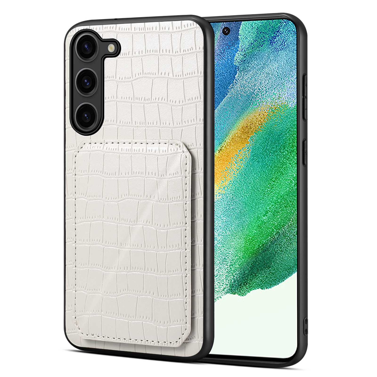 Für Samsung Galaxy S21 fe 5G Case PU+PC+TPU -mobiltelefonabdeckung Mit Verstecktem Kartenhalter - Weiß, Galaxy S21 FE 5G
Für Samsung Galaxy S21 fe 5G Case PU+PC+TPU -mobiltelefonabdeckung Mit Verstecktem Kartenhalter - Weiß, Galaxy S21 FE 5G