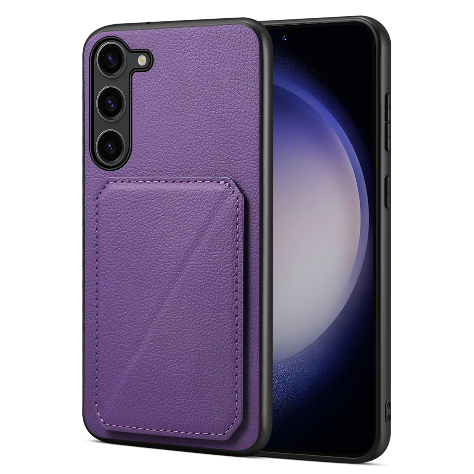 Für Samsung Galaxy S23 Hülle PU Leder+pc+tpu Hidden Card Halter Telefonabdeckung - Lila, Galaxy S23
Für Samsung Galaxy S23 Hülle PU Leder+pc+tpu Hidden Card Halter Telefonabdeckung - Lila, Galaxy S23