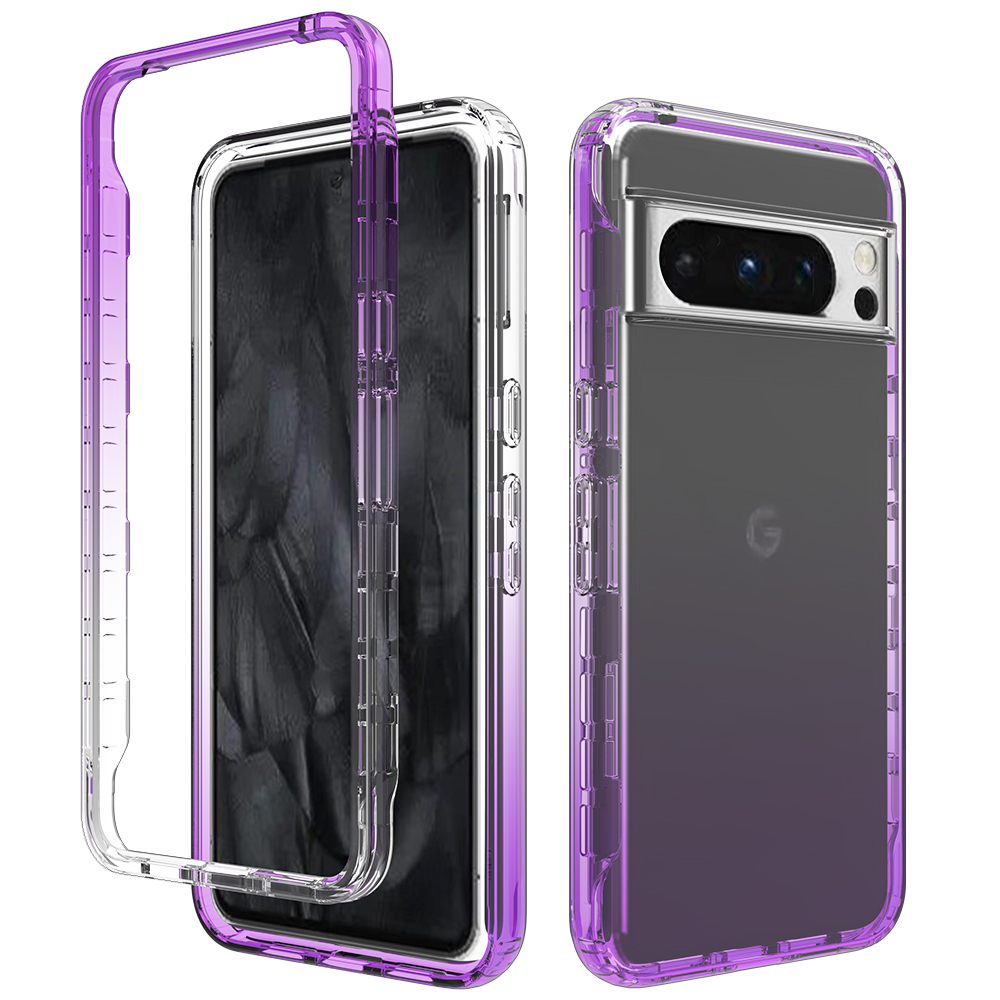 Für Google Pixel 8 Pro Clear Case TPU+PC -mobiltelefonabdeckung - Gradientenviolett, Google Pixel 8 Pro
Für Google Pixel 8 Pro Clear Case TPU+PC -mobiltelefonabdeckung - Gradientenviolett, Google Pixel 8 Pro