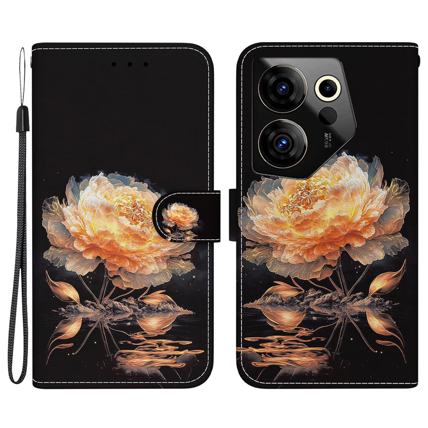 Für Tecno Camon 20 Premier 5G Phone Case Wallet Ständer Musterdruckabdeckung - Gold Pfingstrose, Tecno Camon 20 Premier 5G
Für Tecno Camon 20 Premier 5G Phone Case Wallet Ständer Musterdruckabdeckung - Gold Pfingstrose, Tecno Camon 20 Premier 5G