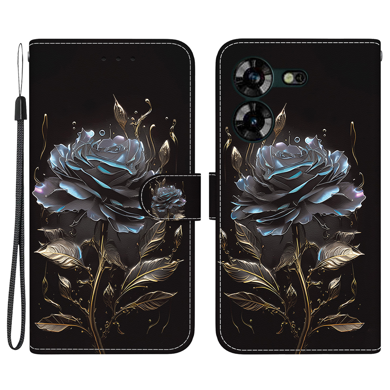 Für Tecno Pova 5 4G -koffer -muster Druckphase Lederabdeckung - Schwarze Rose, Tecno Pova 5 4G
Für Tecno Pova 5 4G -koffer -muster Druckphase Lederabdeckung - Schwarze Rose, Tecno Pova 5 4G