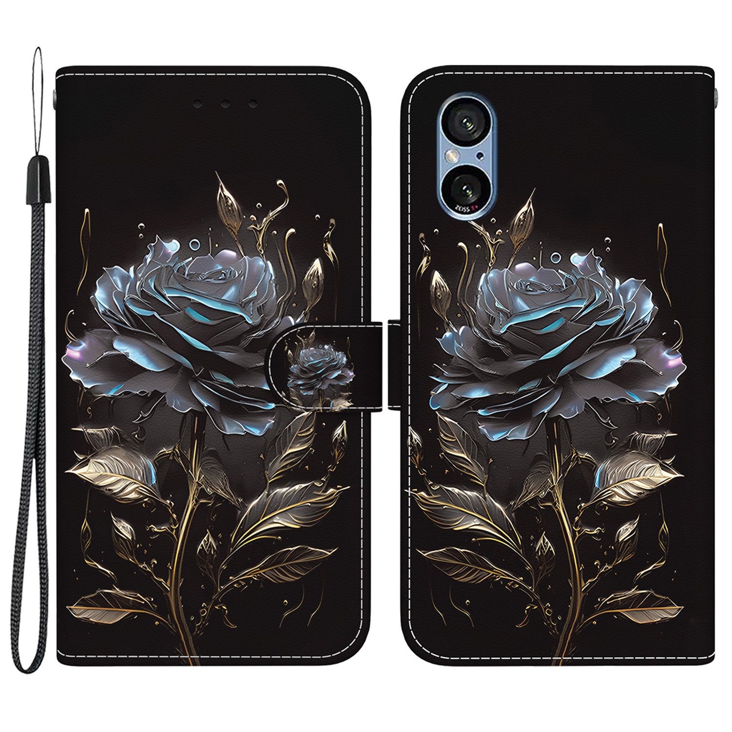 Für Sony Xperia 5 V Case PU Lederständer Verfügt Über Flip -telefonabdeckung - Schwarze Rose, Xperia 5 V
Für Sony Xperia 5 V Case PU Lederständer Verfügt Über Flip -telefonabdeckung - Schwarze Rose, Xperia 5 V