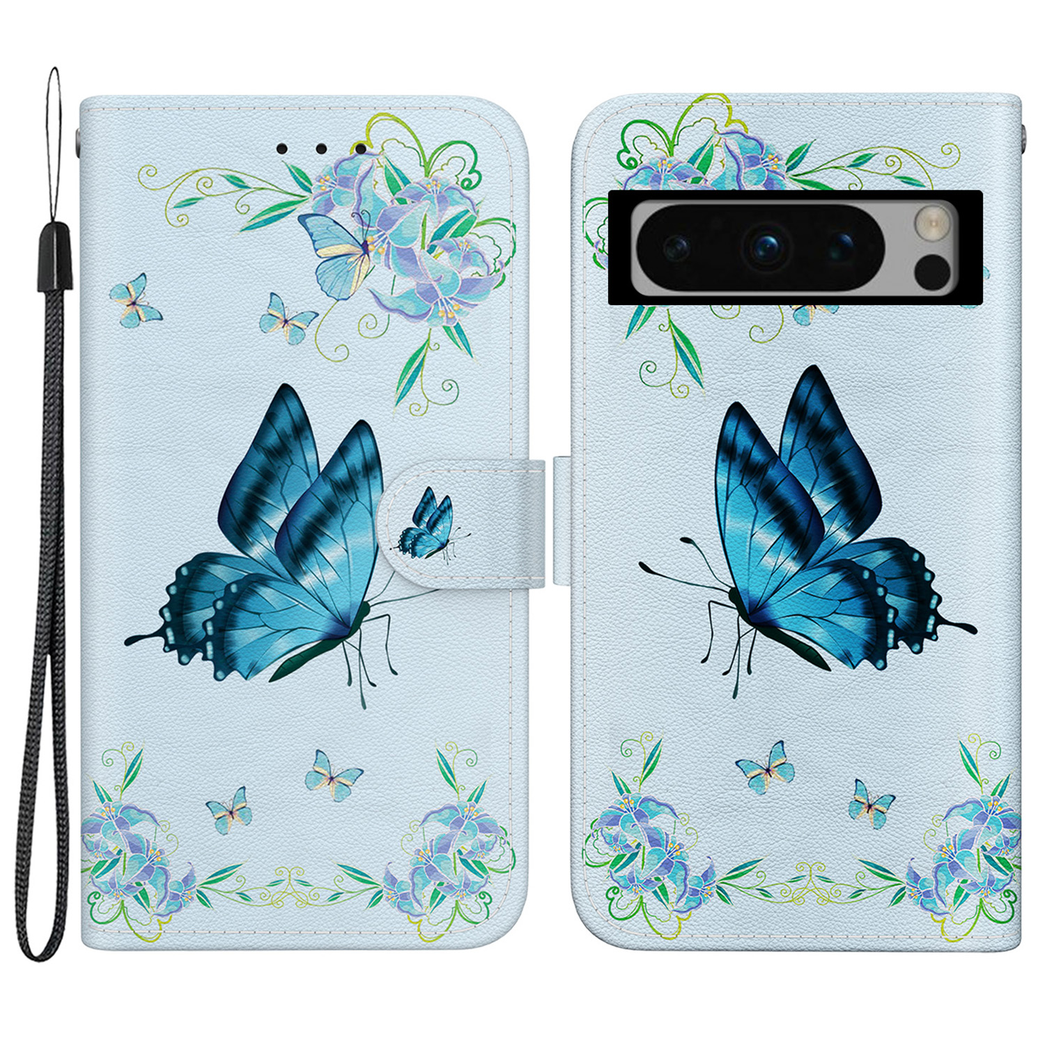 Für Google Pixel 8 Pro Case PU Leder Magnetic Closure Protective Telefonabdeckung - Blaue Schmetterlingsblume, Google Pixel 8 Pro
Für Google Pixel 8 Pro Case PU Leder Magnetic Closure Protective Telefonabdeckung - Blaue Schmetterlingsblume, Google Pixel 8 Pro