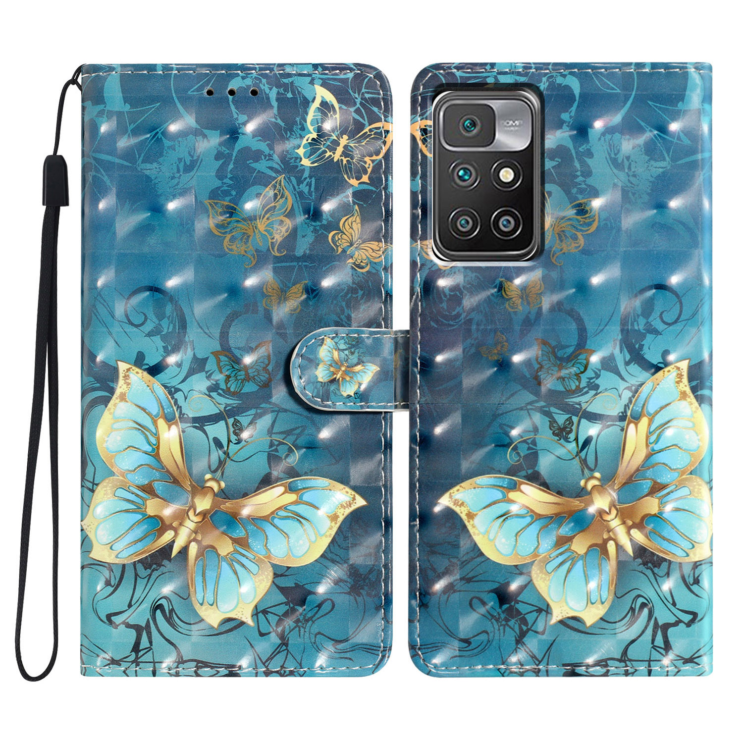 Für Xiaomi Redmi Anmerkung 11 4G (mediatek) / Redmi 10 4g / Redmi 10 2022 4g / 10 Prime Case PU -telefonabdeckung - Schmetterling, Xiaomi Redmi 10 2022 4G
Für Xiaomi Redmi Anmerkung 11 4G (mediatek) / Redmi 10 4g / Redmi 10 2022 4g / 10 Prime Case PU -telefonabdeckung - Schmetterling, Xiaomi Redmi 10 2022 4G