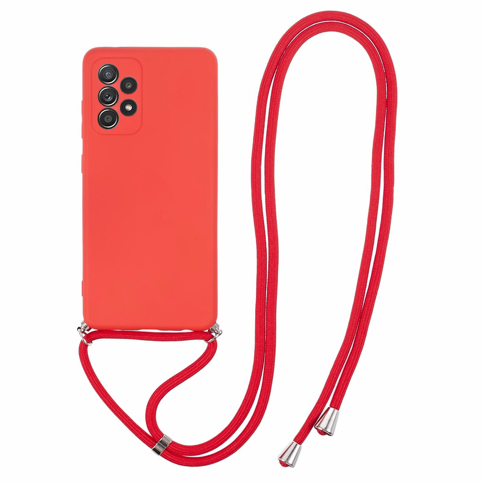 Für Samsung Galaxy A73 5G Case Gummizierte TPU -rückdecke Mit Langem Lanyard - Rot, Samsung Galaxy A73 5G
Für Samsung Galaxy A73 5G Case Gummizierte TPU -rückdecke Mit Langem Lanyard - Rot, Samsung Galaxy A73 5G