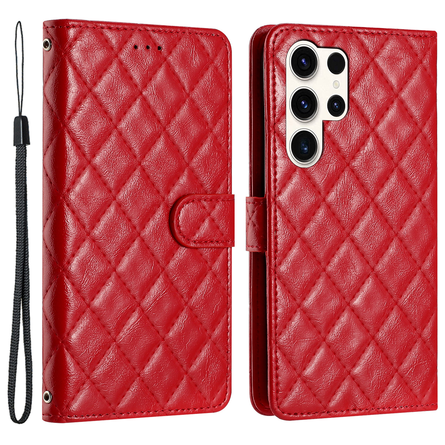 Für Samsung Galaxy S24 Ultra Case PU Leder -rhombus -stitching Line Telefonabdeckung - Rot, Galaxy S24 Ultra
Für Samsung Galaxy S24 Ultra Case PU Leder -rhombus -stitching Line Telefonabdeckung - Rot, Galaxy S24 Ultra