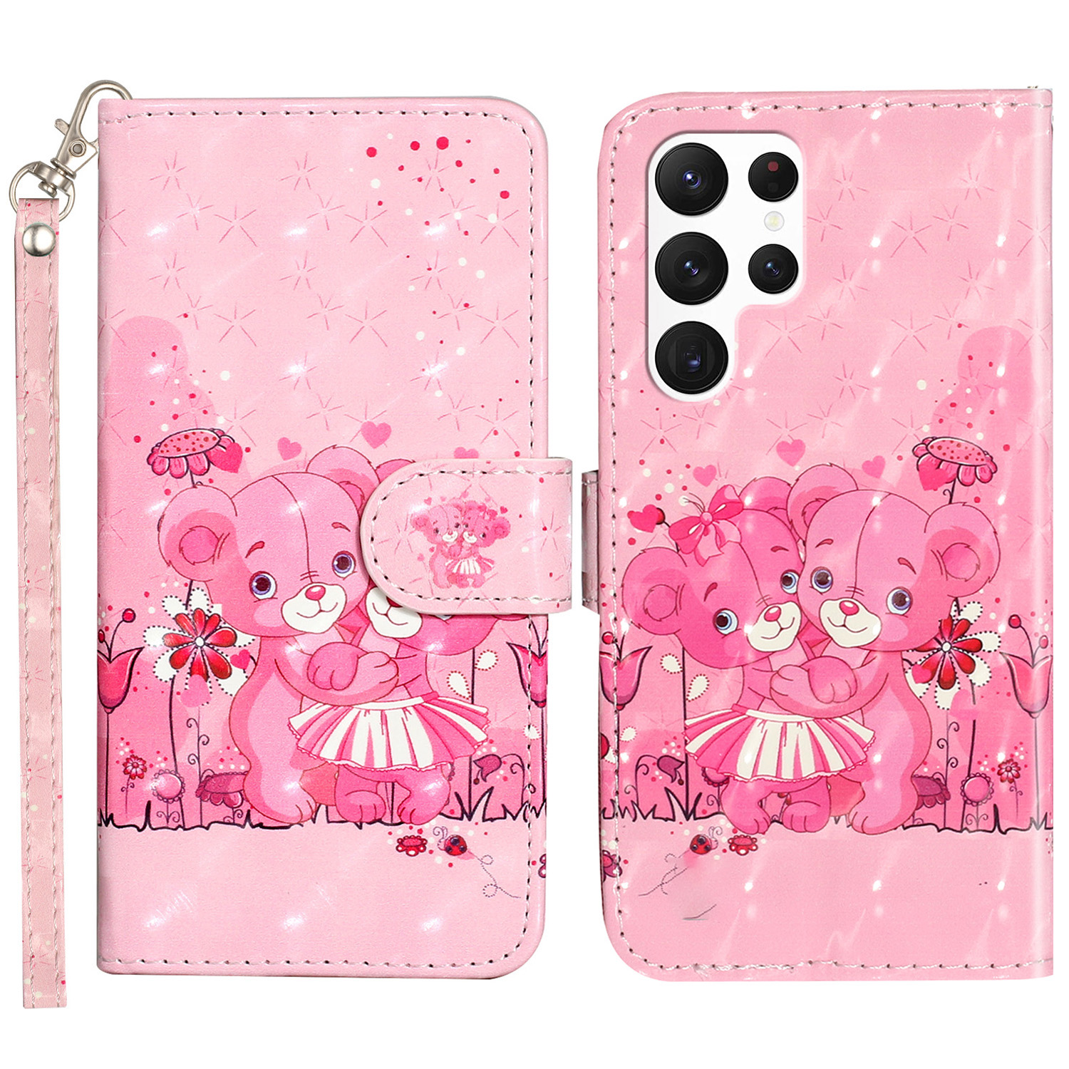 Für Samsung Galaxy S24 Ultra Leder Cover Flip Ständer 3D -muster Gedrucktes Telefongehäuse - Bären, Galaxy S24 Ultra
Für Samsung Galaxy S24 Ultra Leder Cover Flip Ständer 3D -muster Gedrucktes Telefongehäuse - Bären, Galaxy S24 Ultra