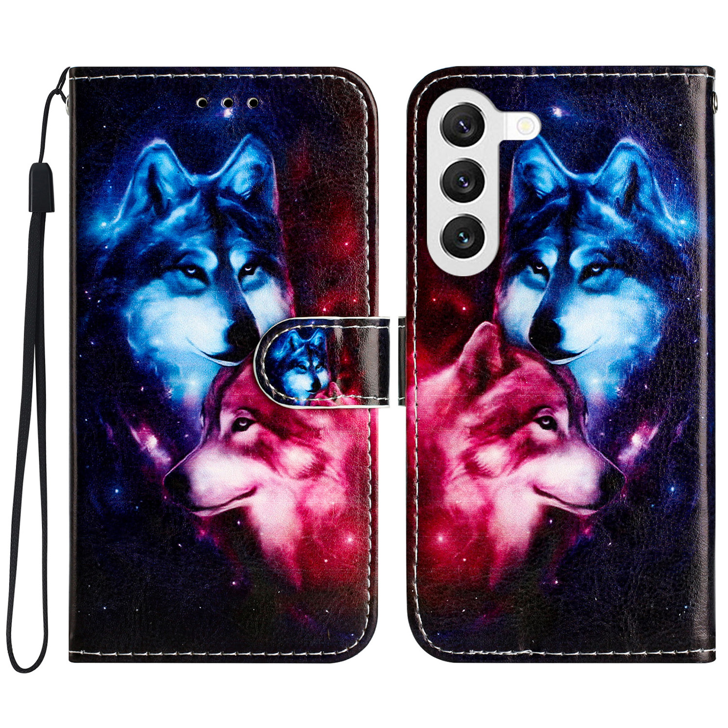 Für Samsung Galaxy S24+ Hülle PU Leder Magnet Wallet Telefonabdeckung - Paar Wolf, Galaxy S24+
Für Samsung Galaxy S24+ Hülle PU Leder Magnet Wallet Telefonabdeckung - Paar Wolf, Galaxy S24+