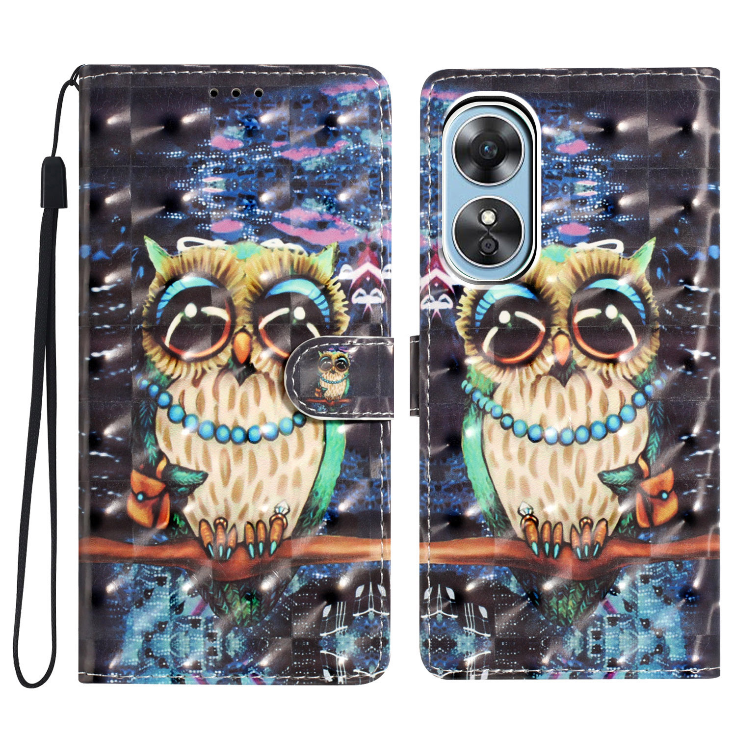 Für Oppo A17 4G Lederkoffer 3D -muster -druck Telefonabdeckung Mit Brieftasche - Eule, Oppo A17 4G
Für Oppo A17 4G Lederkoffer 3D -muster -druck Telefonabdeckung Mit Brieftasche - Eule, Oppo A17 4G