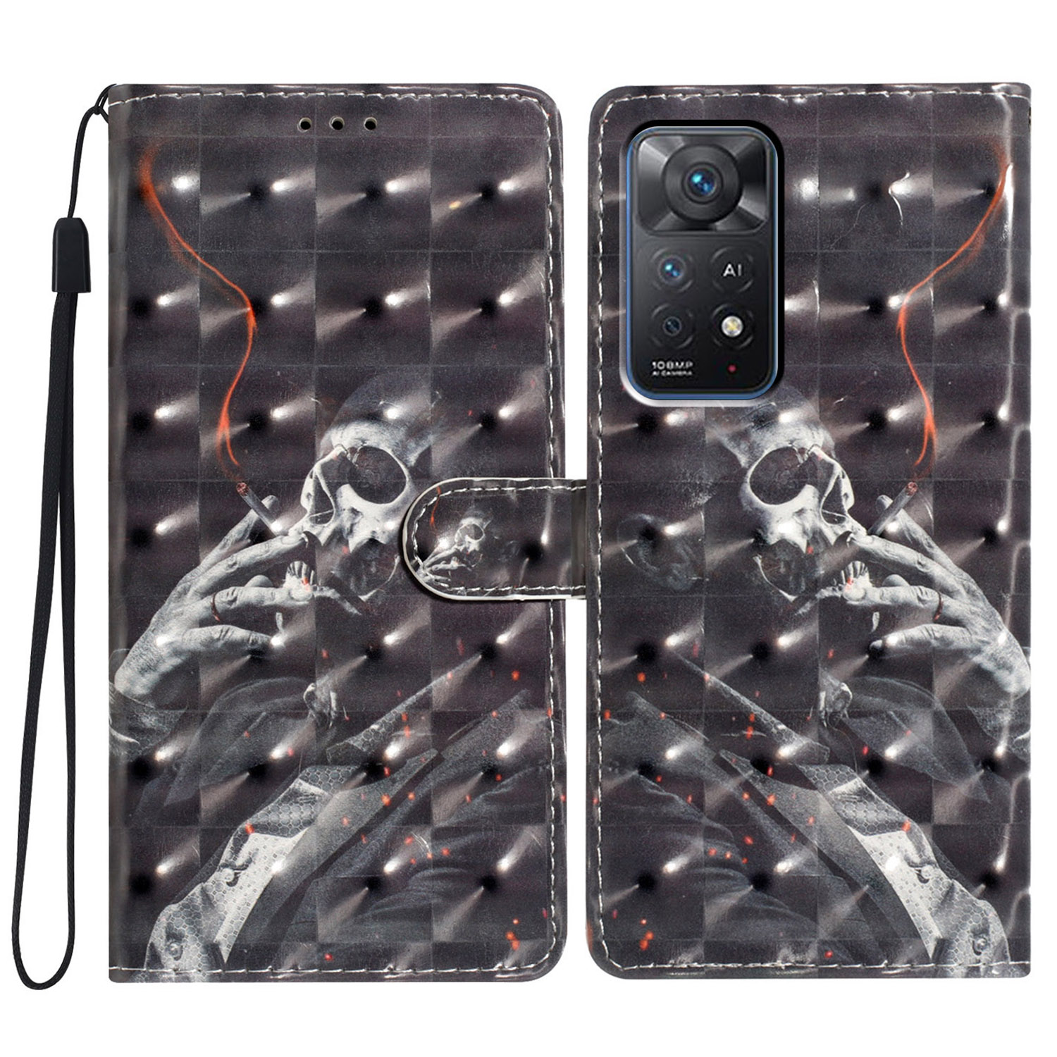 Telefonabdeckung Für Xiaomi Redmi Note 11 Pro 4G (mediatek) / Anmerkung 11 Pro 5G (Qualcomm) / Hinweis 12 Pro 4G -hülle Mit Brieftaschenstand - Rauchskelett, Xiaomi Redmi Note 11 Pro 5G (Qualcomm)
Telefonabdeckung Für Xiaomi Redmi Note 11 Pro 4G (mediatek) / Anmerkung 11 Pro 5G (Qualcomm) / Hinweis 12 Pro 4G -hülle Mit Brieftaschenstand - Rauchskelett, Xiaomi Redmi Note 11 Pro 5G (Qualcomm)