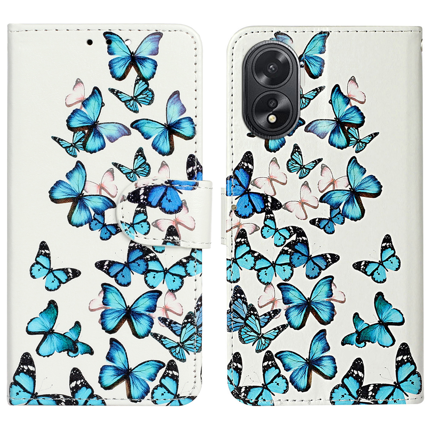 Für Oppo A38 4g / A58 4G Hülle PU Leder Muster Magnetic Folio Flip Phone Deckung - Blaue Schmetterlinge, Oppo A38 4G
Für Oppo A38 4g / A58 4G Hülle PU Leder Muster Magnetic Folio Flip Phone Deckung - Blaue Schmetterlinge, Oppo A38 4G