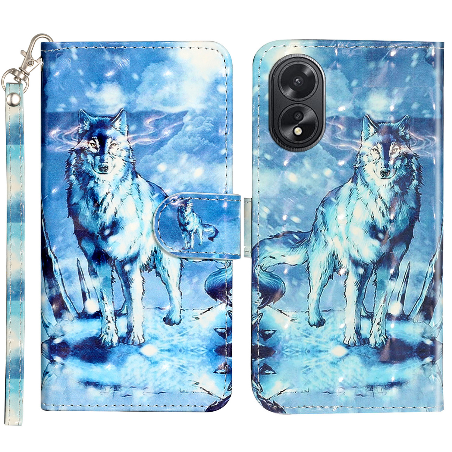 Für Oppo A38 4g / A58 4G Cover 3D Muster Druck Leder Brieftasche Telefonhülle - Schneewolf, Oppo A38 4G
Für Oppo A38 4g / A58 4G Cover 3D Muster Druck Leder Brieftasche Telefonhülle - Schneewolf, Oppo A38 4G