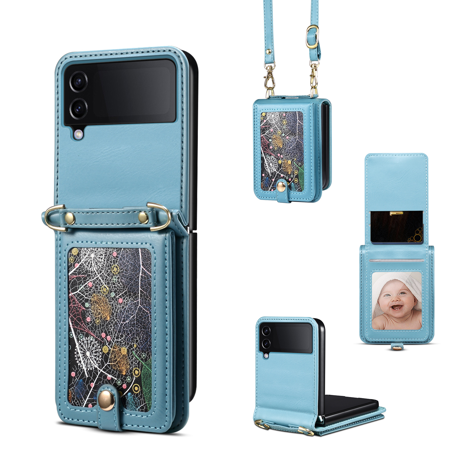 Für Samsung Galaxy Z Flip3 5G Case Muster Card Halter Telefonabdeckung - Blau, Samsung Galaxy Z Flip3 5G
Für Samsung Galaxy Z Flip3 5G Case Muster Card Halter Telefonabdeckung - Blau, Samsung Galaxy Z Flip3 5G