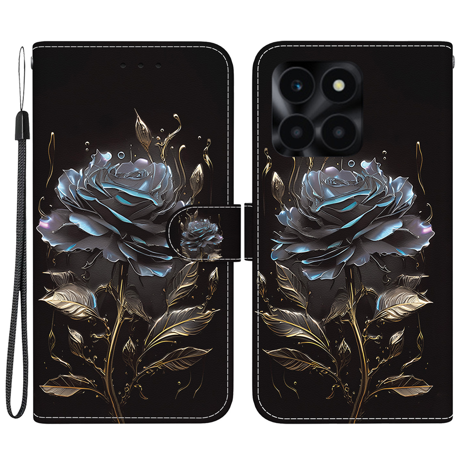 Für Ehren X6a 4G Leder -häuse -muster Druckbrieftaschenabdeckung - Schwarze Rose, Honor X6a 4G
Für Ehren X6a 4G Leder -häuse -muster Druckbrieftaschenabdeckung - Schwarze Rose, Honor X6a 4G