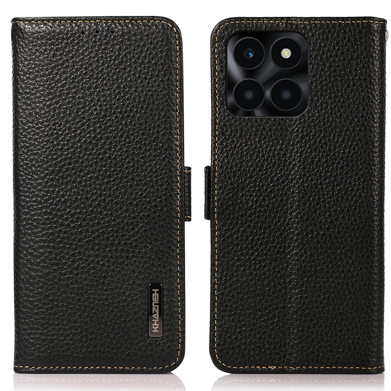 Khazneh Für Ehren X6a 4G Hülle Echte Kuh Leder Brieftasche Telefonschale RFID -blockierabdeckung - Schwarz, Honor X6a 4G
Khazneh Für Ehren X6a 4G Hülle Echte Kuh Leder Brieftasche Telefonschale RFID -blockierabdeckung - Schwarz, Honor X6a 4G