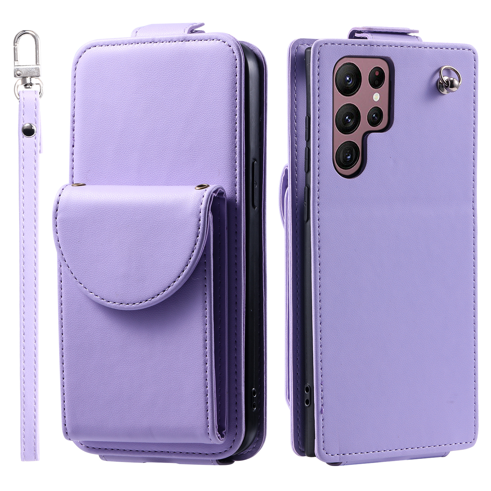 Für Samsung Galaxy S22 Ultra 5G Hülle Vertikales Flip PU Leder+tpu -telefonabdeckung Mit Handgelenkriemen - Lila, Galaxy S22 Ultra 5G
Für Samsung Galaxy S22 Ultra 5G Hülle Vertikales Flip PU Leder+tpu -telefonabdeckung Mit Handgelenkriemen - Lila, Galaxy S22 Ultra 5G