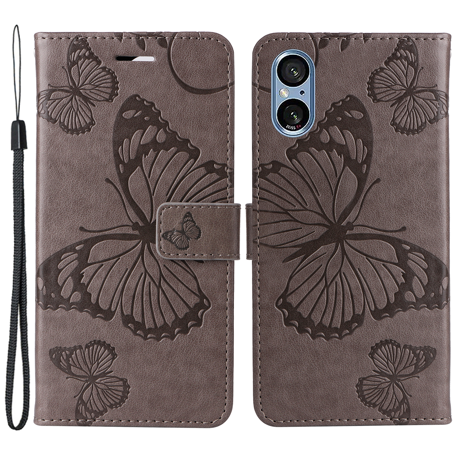 Für Sony Xperia 5 V KT Blumenserie-2 PU Leder Hülle Schmetterling Impresskartenschlitz-telefonabdeckung - Grau, Xperia 5 V
Für Sony Xperia 5 V KT Blumenserie-2 PU Leder Hülle Schmetterling Impresskartenschlitz-telefonabdeckung - Grau, Xperia 5 V