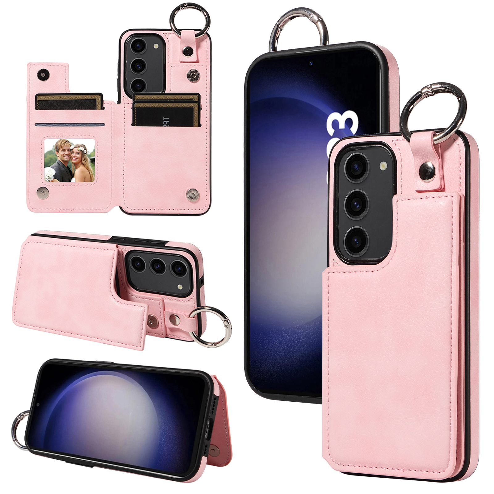 003 Für Samsung Galaxy S23+ Hülle Leder+ Tpu -mobiltelefon Zurück Mit Kartensteckplätzen - Rosa, Galaxy S23+
003 Für Samsung Galaxy S23+ Hülle Leder+ Tpu -mobiltelefon Zurück Mit Kartensteckplätzen - Rosa, Galaxy S23+