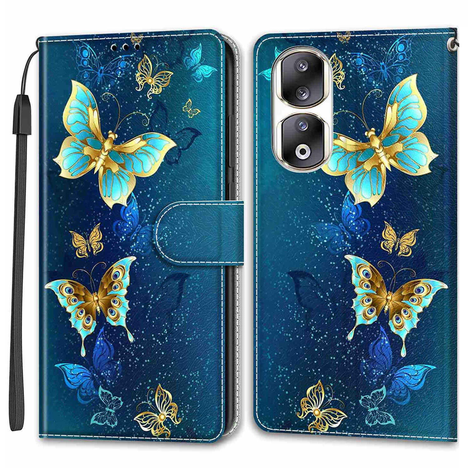 Für Honour 90 Pro Case PU Leder Muster Druckstand Cover - Zwei Schmetterlinge, Honor 90 Pro
Für Honour 90 Pro Case PU Leder Muster Druckstand Cover - Zwei Schmetterlinge, Honor 90 Pro