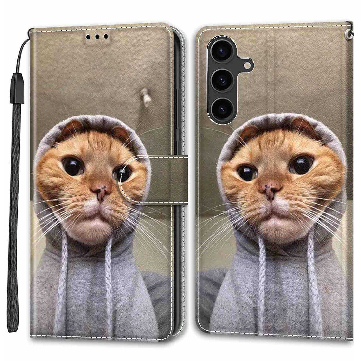 Für Samsung Galaxy S24 Leder -hülle -kartenhalter -ständer Cover - Gelbe Katze / Pullover, Galaxy S24
Für Samsung Galaxy S24 Leder -hülle -kartenhalter -ständer Cover - Gelbe Katze / Pullover, Galaxy S24
