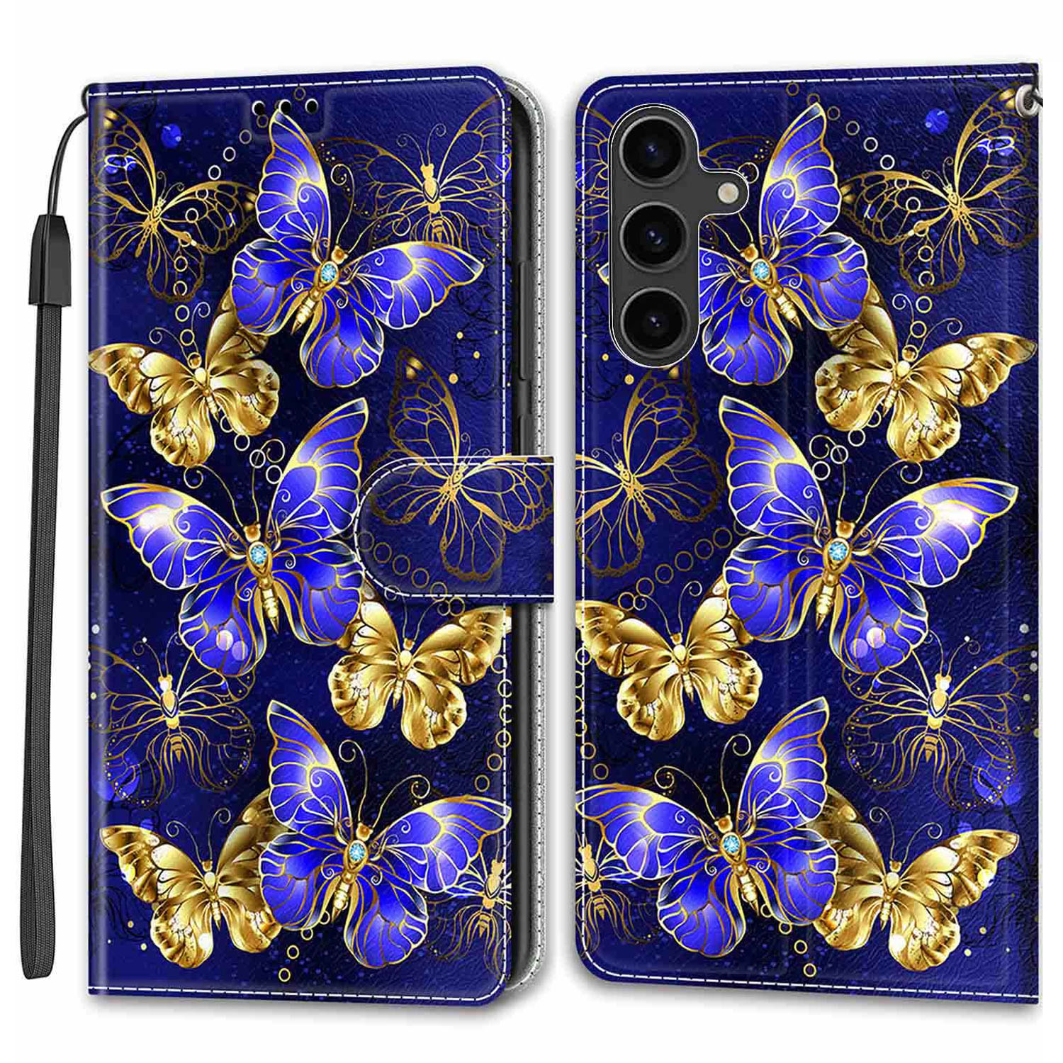 Für Samsung Galaxy S24 Leder -hülle -kartenhalter -ständer Cover - Goldene Schmetterlinge, Galaxy S24
Für Samsung Galaxy S24 Leder -hülle -kartenhalter -ständer Cover - Goldene Schmetterlinge, Galaxy S24