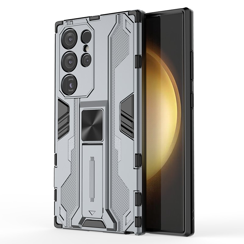 Für Samsung Galaxy S24 Ultra Case Anti-scratch-pc+tpu-kickstand-cover - Grau, Galaxy S24 Ultra
Für Samsung Galaxy S24 Ultra Case Anti-scratch-pc+tpu-kickstand-cover - Grau, Galaxy S24 Ultra