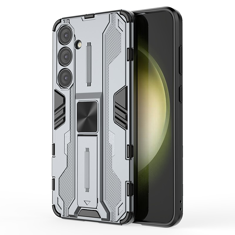 Für Das Samsung Galaxy S24+ Case Kickstand Pc+ Tpu -mobiltelefonabdeckung - Grau, Galaxy S24+
Für Das Samsung Galaxy S24+ Case Kickstand Pc+ Tpu -mobiltelefonabdeckung - Grau, Galaxy S24+