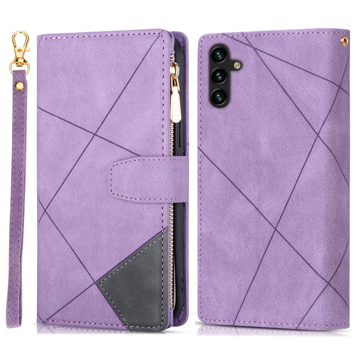 Für Samsung Galaxy A24 4G -hülle Telefonlederabdeckung Mit Reißverschluss in Tasche - Lila, Galaxy A24 4G
Für Samsung Galaxy A24 4G -hülle Telefonlederabdeckung Mit Reißverschluss in Tasche - Lila, Galaxy A24 4G