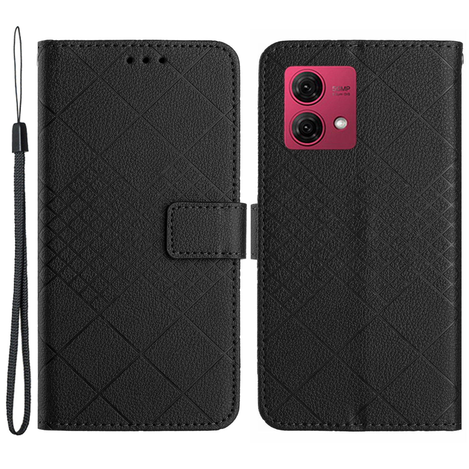 HT06 Für Motorola Edge 40 Neo 5G Hülle Rhombus Muster Stand PU Leder Telefonabdeckung - Schwarz, Motorola Edge 40 Neo 5G
HT06 Für Motorola Edge 40 Neo 5G Hülle Rhombus Muster Stand PU Leder Telefonabdeckung - Schwarz, Motorola Edge 40 Neo 5G