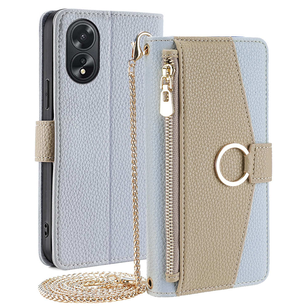 Für Oppo A38 4g / A18 4G Koffer Wallet Leder Crossbody Telefonabdeckung Mit Make -up -spiegel - Blau, Oppo A38 4G
Für Oppo A38 4g / A18 4G Koffer Wallet Leder Crossbody Telefonabdeckung Mit Make -up -spiegel - Blau, Oppo A38 4G