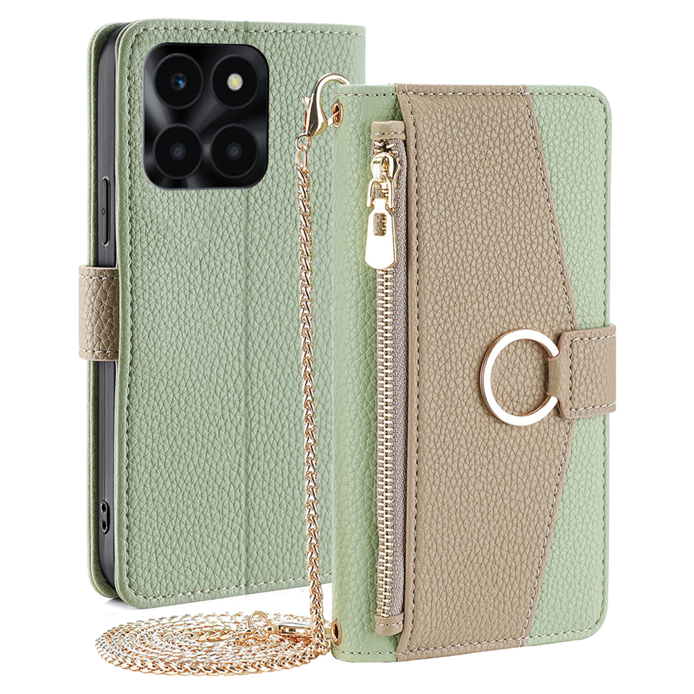 Für Ehren X6a 4G Hülle PU Leder Reißverschluss Taschenbrieftasche Telefonabdeckung - Grün, Honor X6a 4G
Für Ehren X6a 4G Hülle PU Leder Reißverschluss Taschenbrieftasche Telefonabdeckung - Grün, Honor X6a 4G