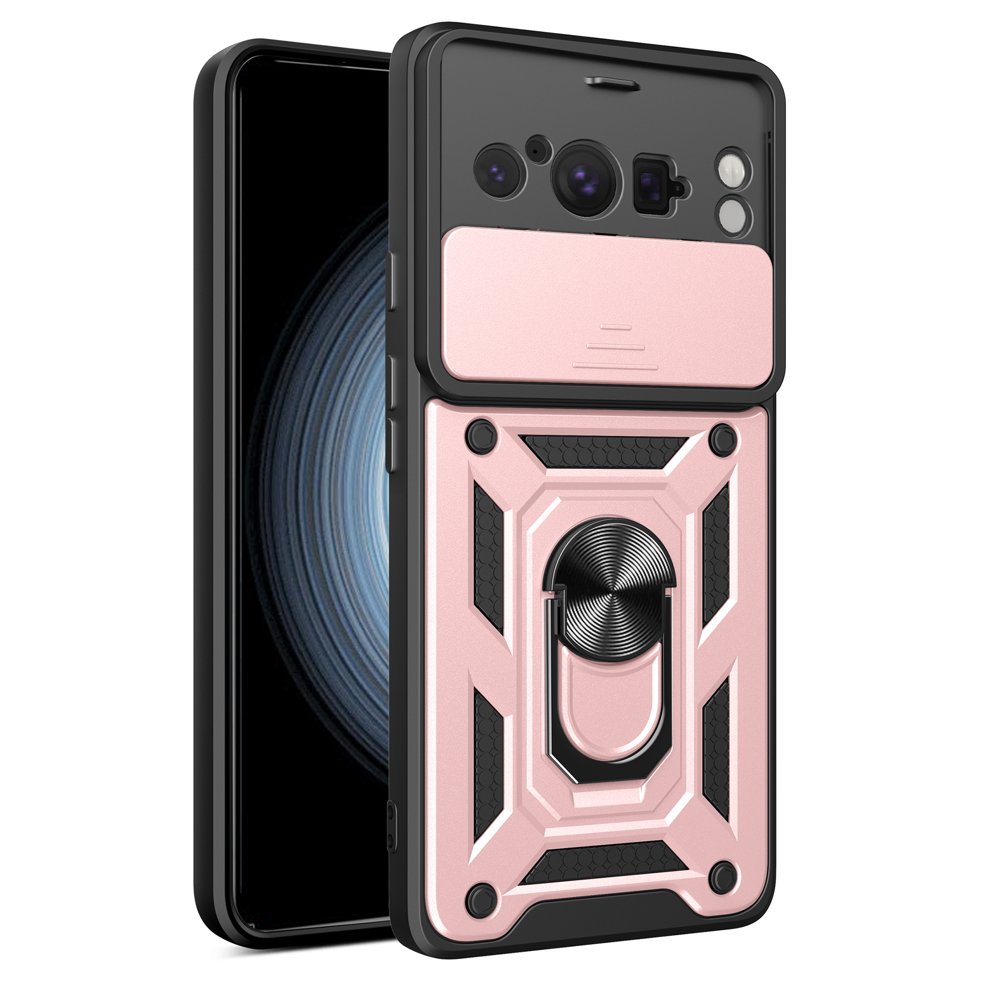 Für Google Pixel 8 Pro Case Heck Objektivschutz PC+TPU Anti-scratch-telefonabdeckung Mit Kickstand - Roségold, Google Pixel 8 Pro
Für Google Pixel 8 Pro Case Heck Objektivschutz PC+TPU Anti-scratch-telefonabdeckung Mit Kickstand - Roségold, Google Pixel 8 Pro