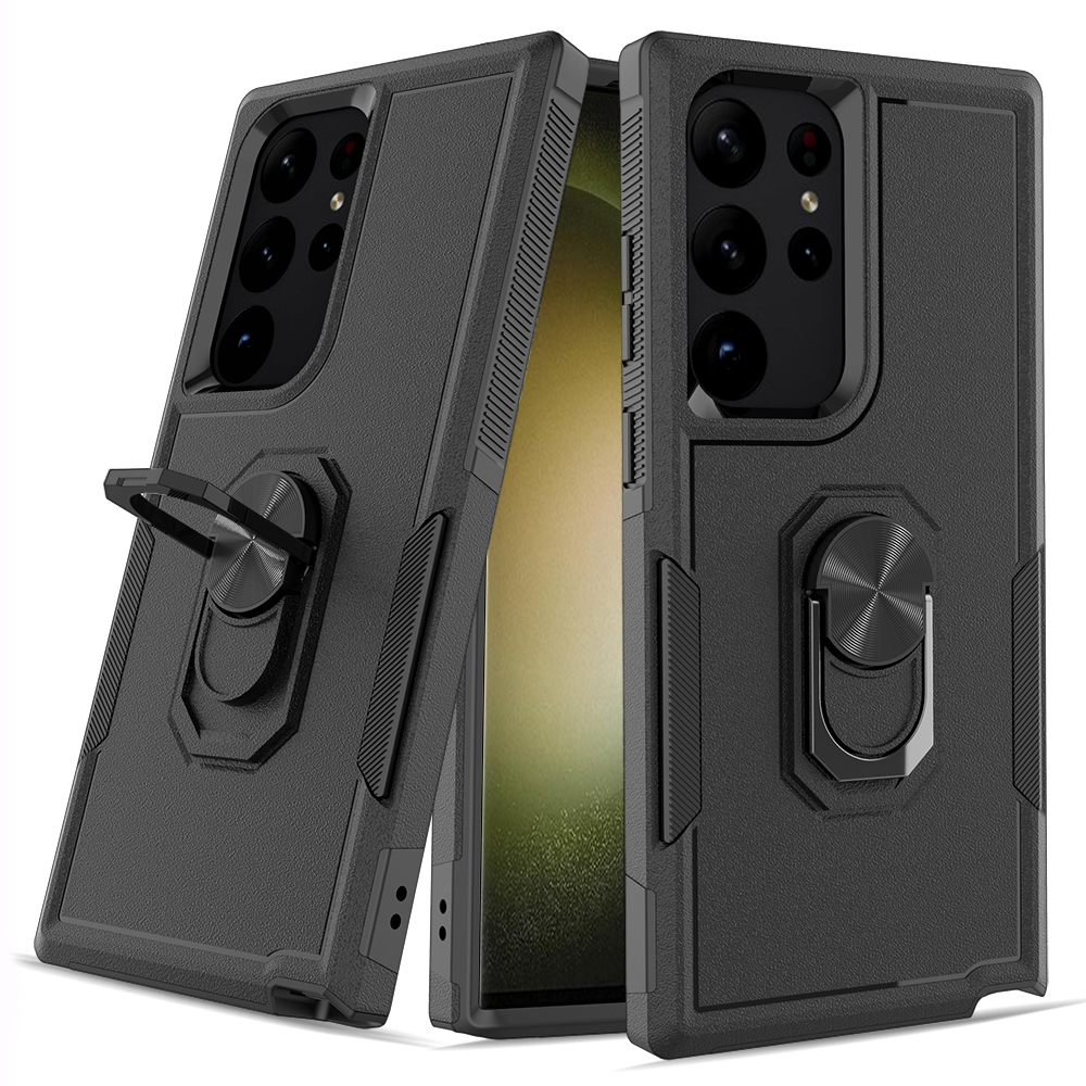 Für Samsung Galaxy S23 Ultra-handy-hülle Pc+tpu-anti-drop-abdeckung Mit Ring-kickstand - Schwarz, Galaxy S23 Ultra
Für Samsung Galaxy S23 Ultra-handy-hülle Pc+tpu-anti-drop-abdeckung Mit Ring-kickstand - Schwarz, Galaxy S23 Ultra