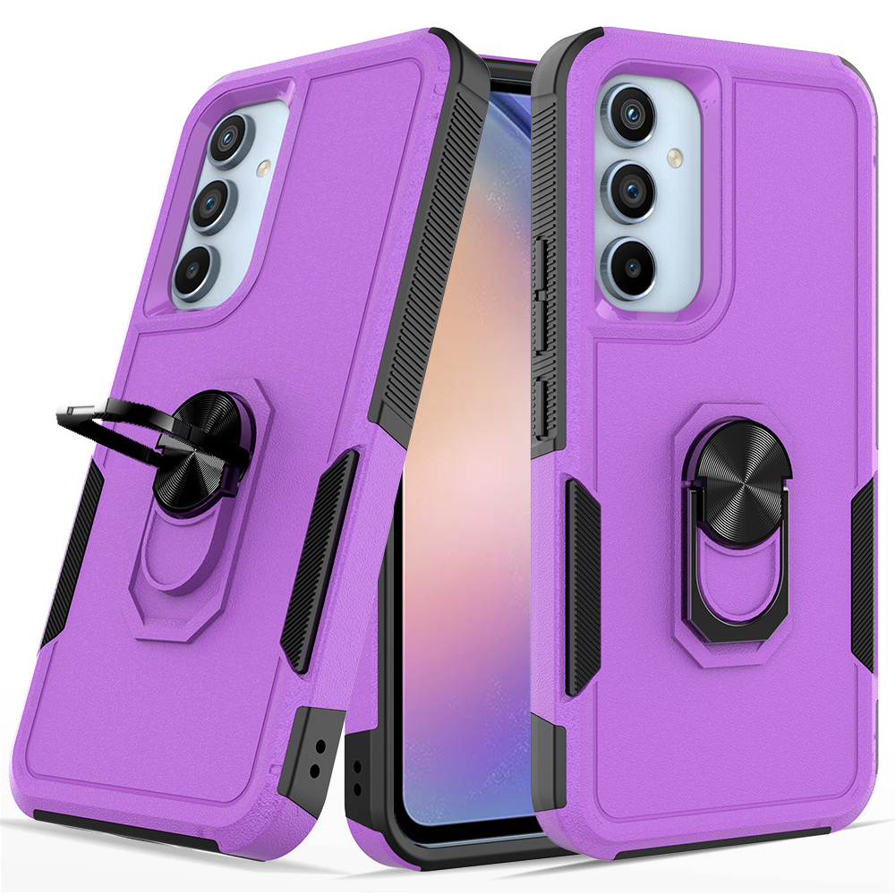 Für Samsung Galaxy A54 5G Mobilfunkkoffer PC+TPU Ring Kickstand Rückzugabdeckung - Lila, Galaxy A54 5G
Für Samsung Galaxy A54 5G Mobilfunkkoffer PC+TPU Ring Kickstand Rückzugabdeckung - Lila, Galaxy A54 5G