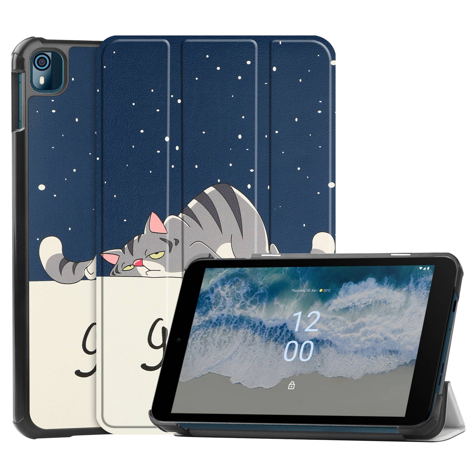 Tri-fach Standhülle Für Nokia T10 Musterdruck PU Leder Tablet Schutzschutz - Katze, Nokia T10
Tri-fach Standhülle Für Nokia T10 Musterdruck PU Leder Tablet Schutzschutz - Katze, Nokia T10